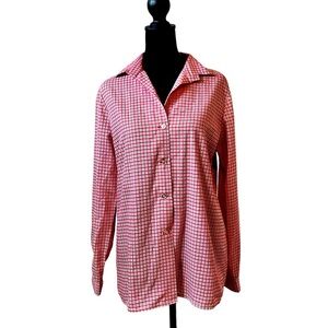 Vincenti Plaid Button Down Top Size 12​